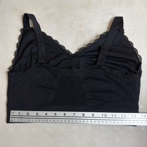 Cara Mia Black Lace Criss Cross Comfort Lift Support Bra Bralette Size 3X - Picture 6 of 11